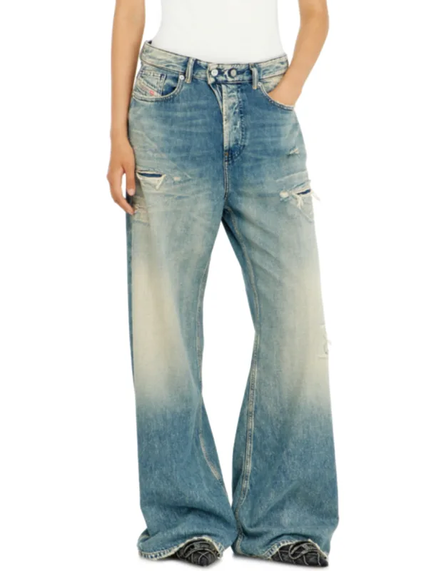 Relaxed Jeans Low Waist 1996 D-sire, Rugged Look, Torn-out Details