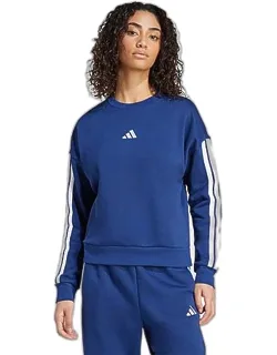 Essentials 3-stripes Fleece Sweatshirt - Cozy Brushed-back Fabric, Ribbed Cuffs And Hem