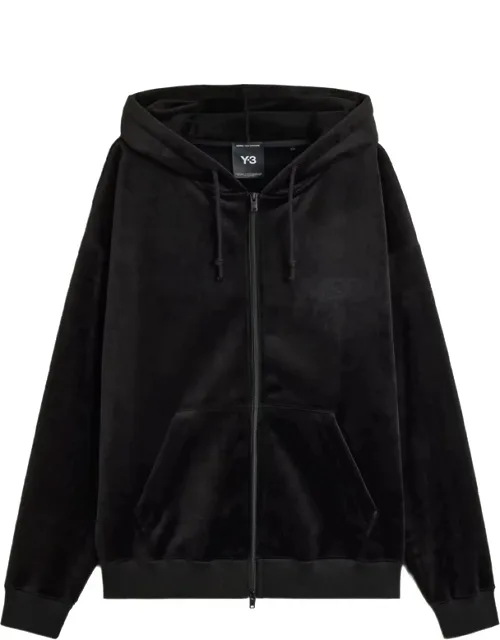 Velvet Zip-up Hoodie