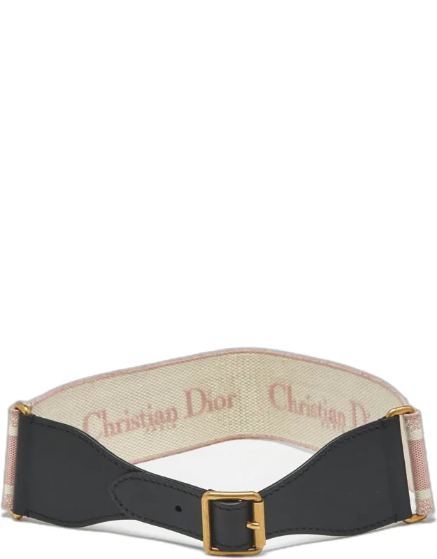 Logo Embroidered Buckle Belt