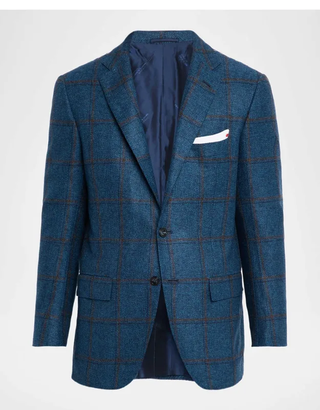 Soft Cashmere Plaid Sport Coat