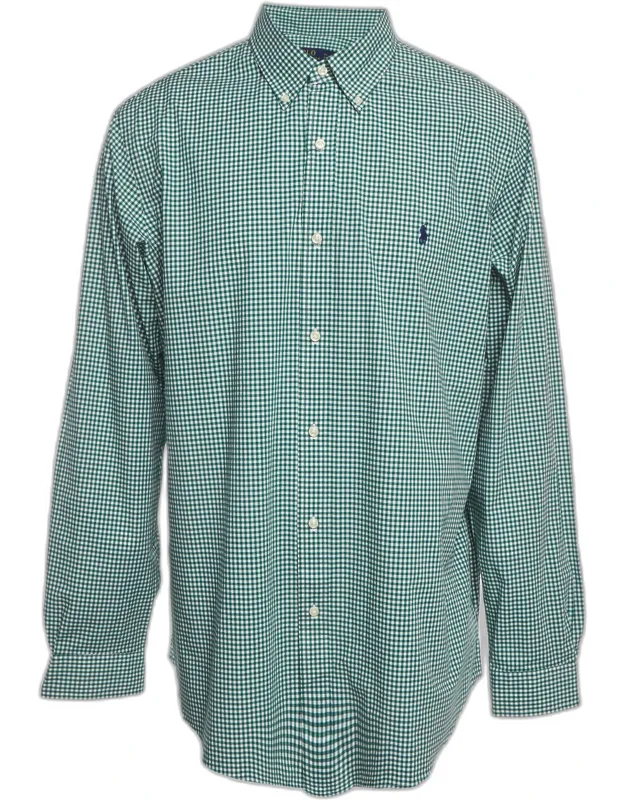 Check Print Stretch Cotton Shirt
