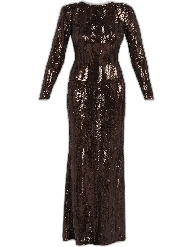 Open Back Sequin Dress