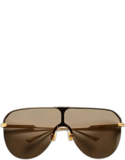 Long Ribbon Shield Sunglasses