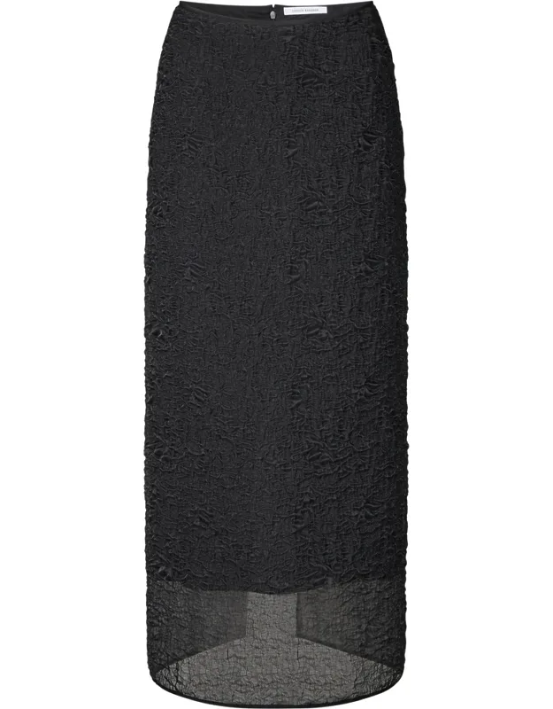 Uka Matelassé Midi Skirt