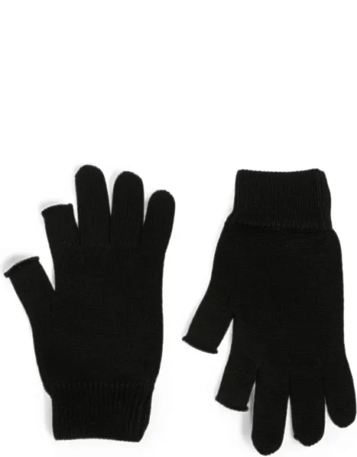 Fingerless Press-stud Gloves