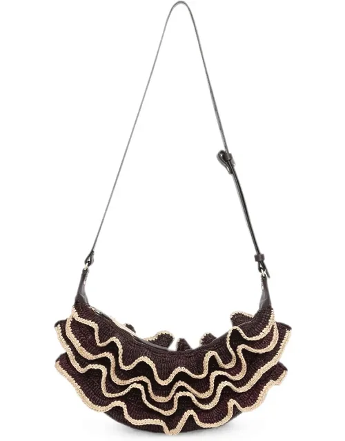 Ruffled Shoulder Bag