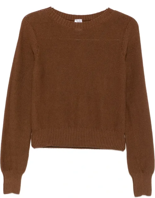 Ribbed-trim Sweater