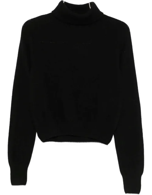 Roll-neck Ribbed-trim Sweater