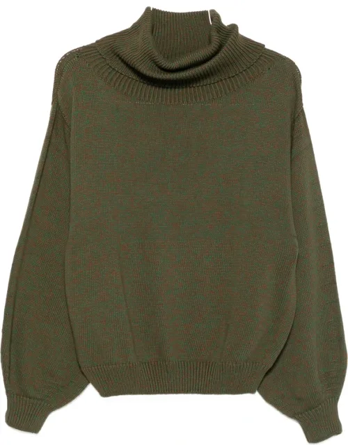 Ribbed-knit Roll-neck Sweater