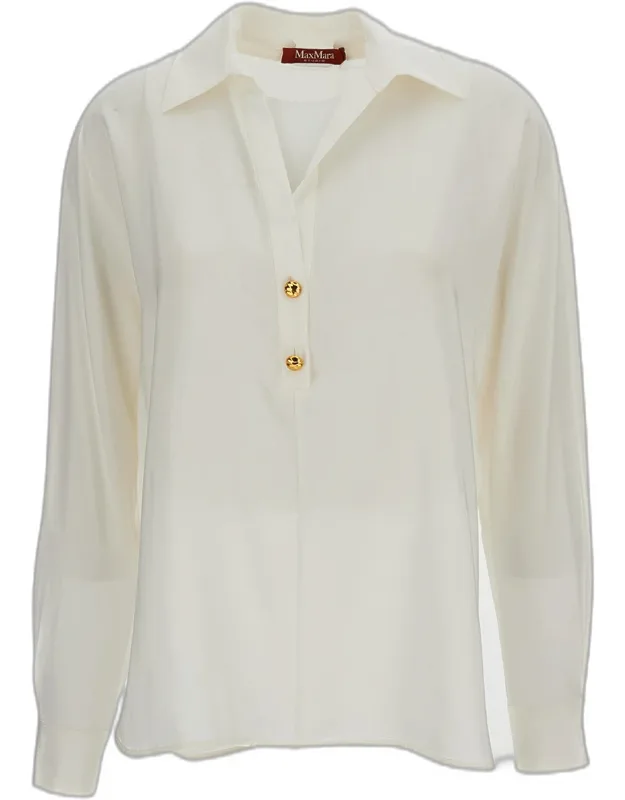 Crepe De Chine Polo Shirt