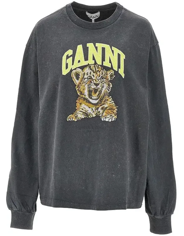 Cotton T-shirt With 'tiger' Print