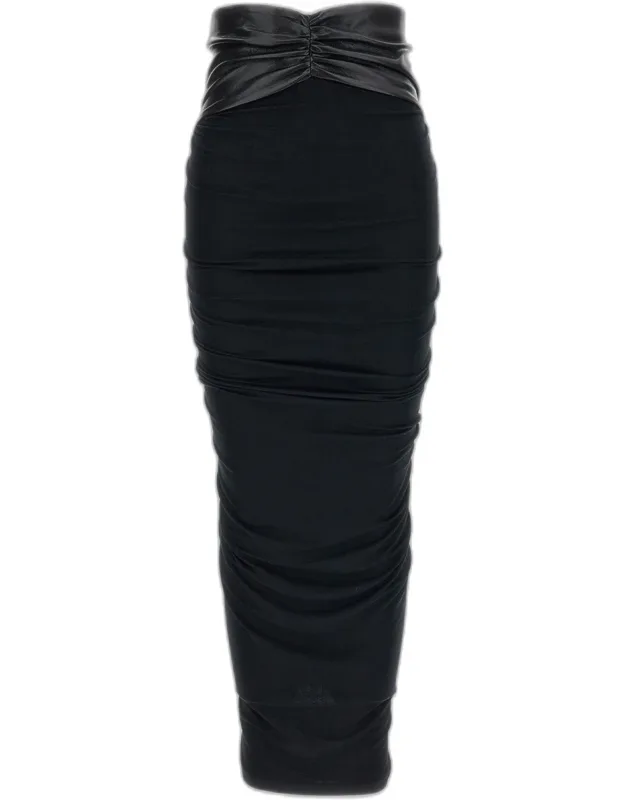 Draped Midi Skirt
