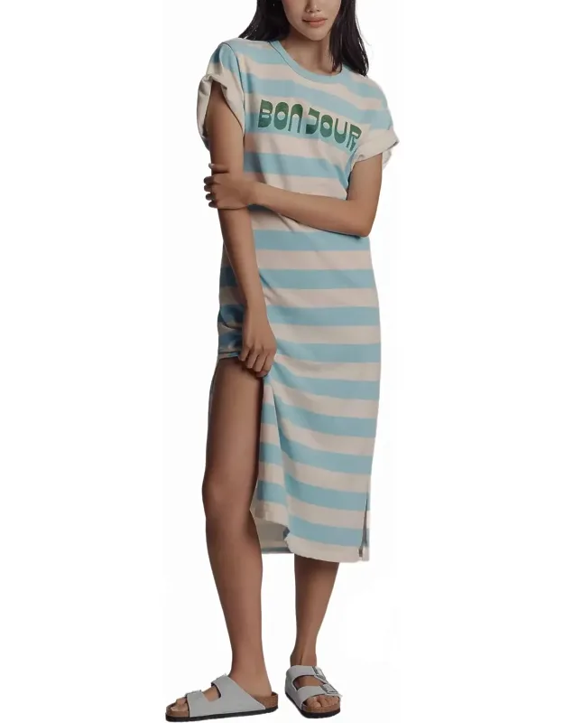 Rugby Stripe Midi Dress