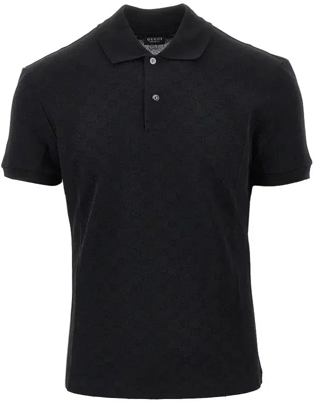 Jacquard Jersey Polo Shirt