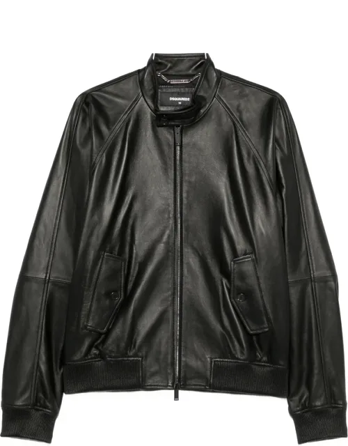 Zip-up Leather Jacket