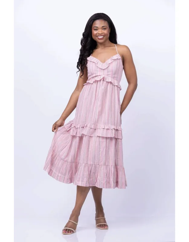 Dress In Rose Stripe