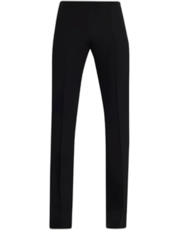 Silk Twill Bootcut Pants