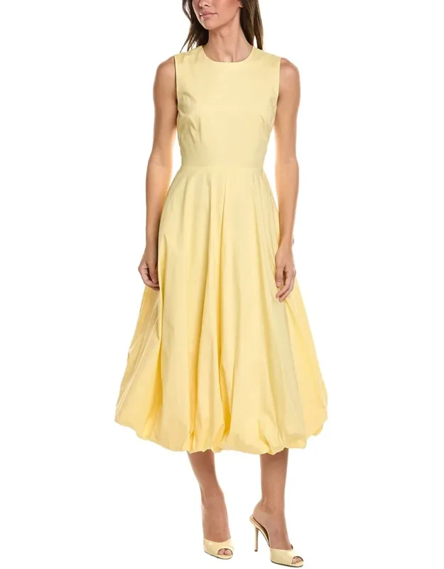 Bubble Hem Midi Dress