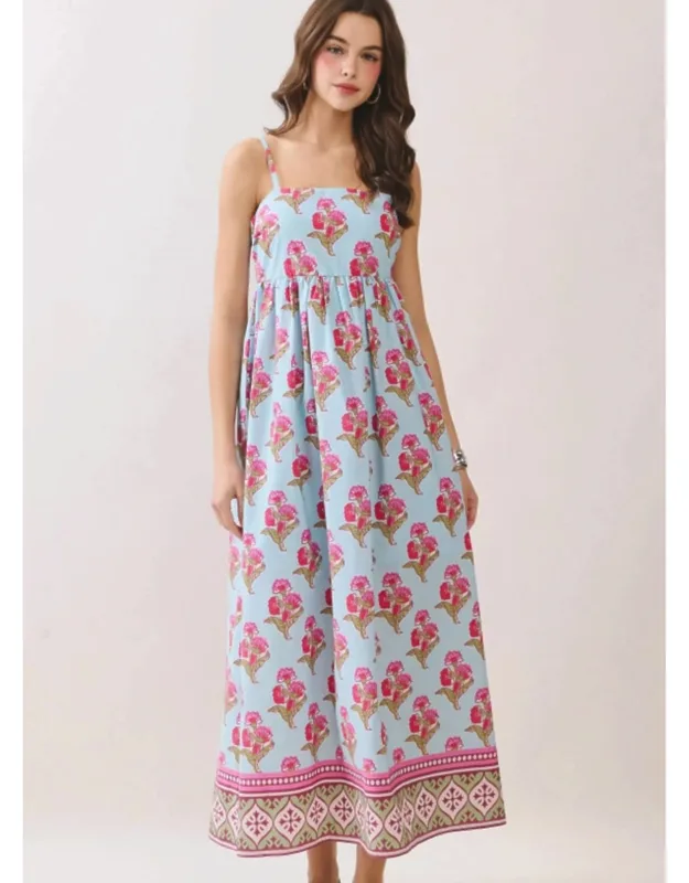 Palm Blossom Maxi Dress