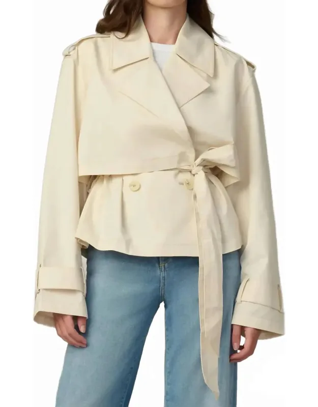 Cropped Trench Coat