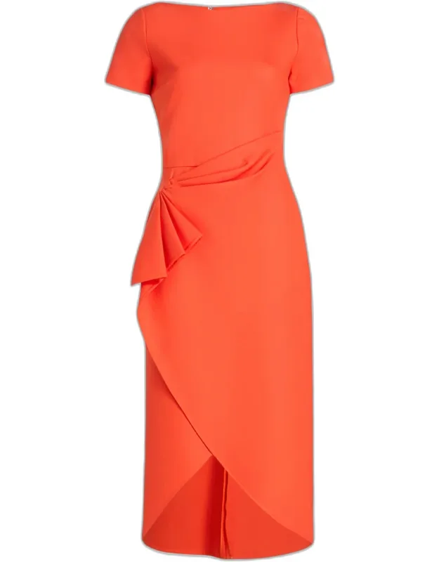 Draped Midi Dress