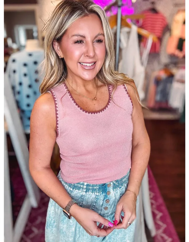 Blanket Style Sleeveless Knit Sweater Top