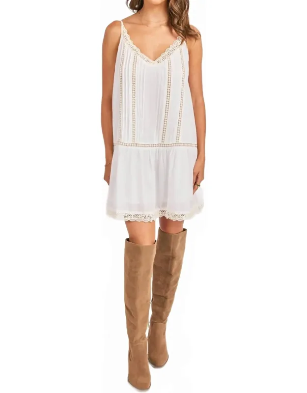 Refined Pintuck Mini Dress