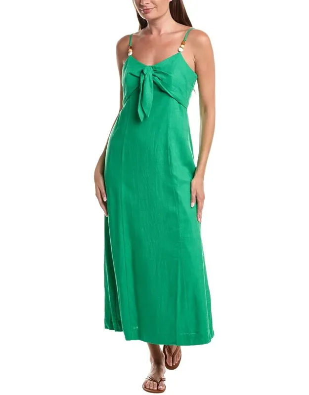 Linen-blend Tank Maxi Dress