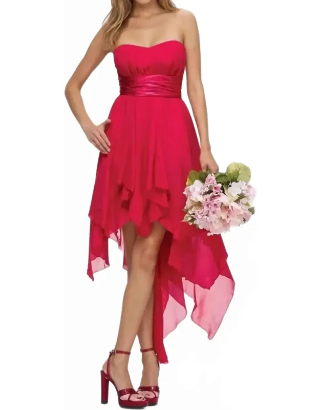 High Low A Line Prom Dress