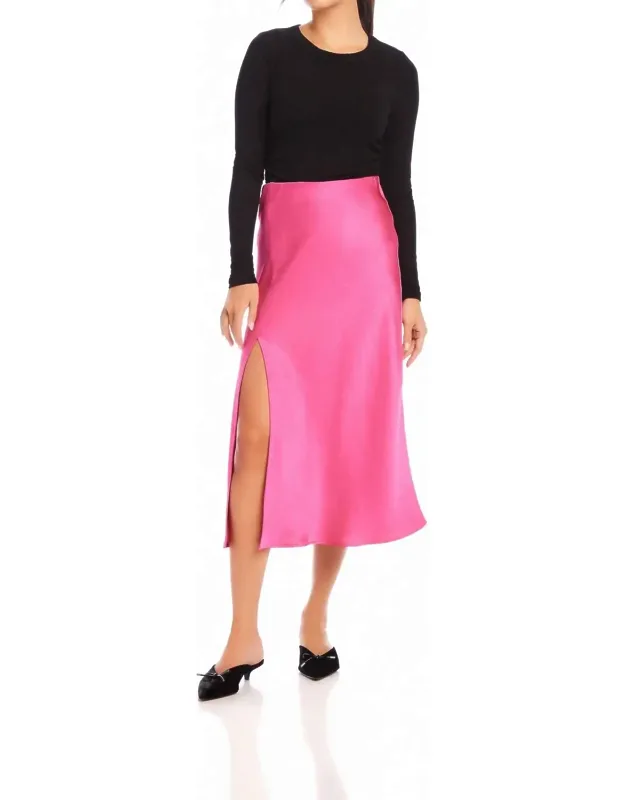 Brielle Side Slit Midi Skirt