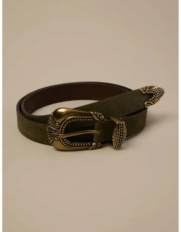 Western Suede Belt