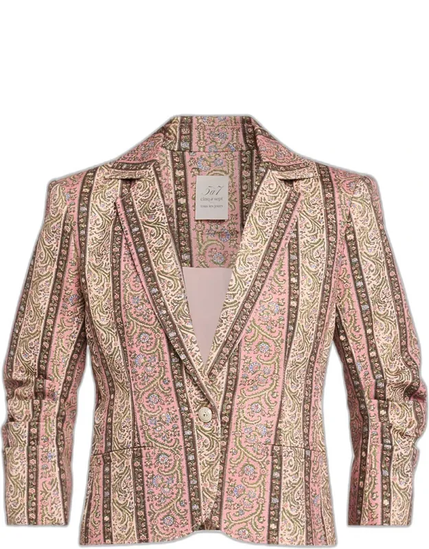 Paisley Single-breasted Blazer