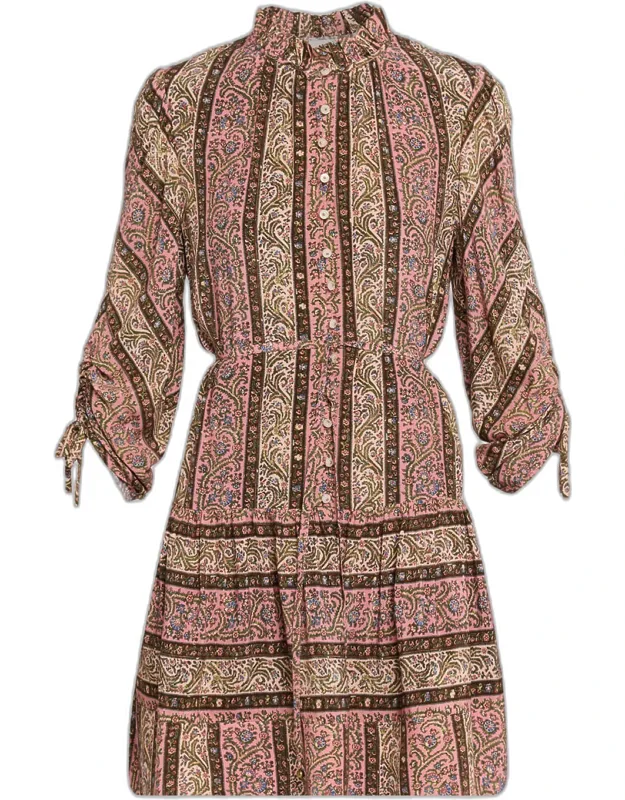 Paisley Mini Shirtdress