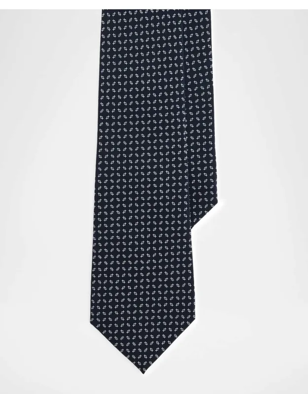 Silk Micro-geometric Tie