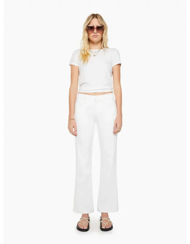 Patch Pocket Mid Rise Ankle Trousers