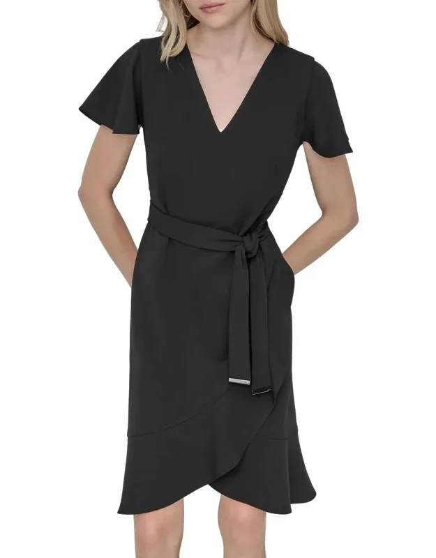 Faux Wrap Dress