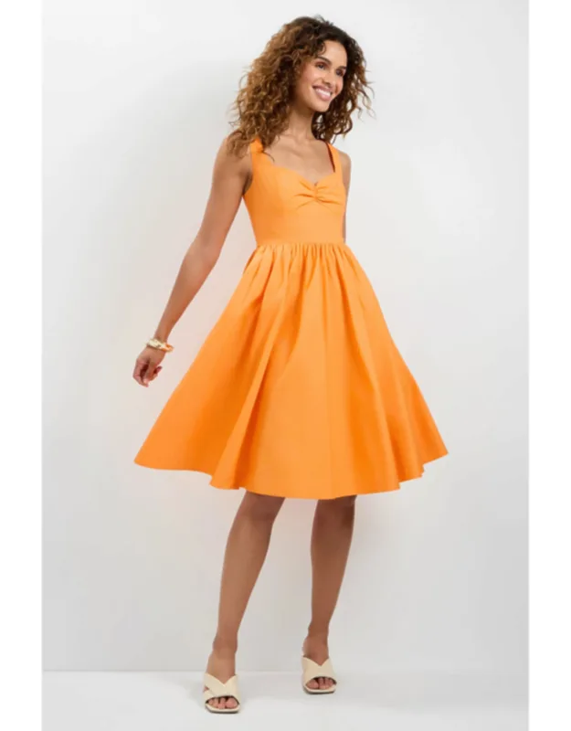 Sweetheart Neck Midi Dress