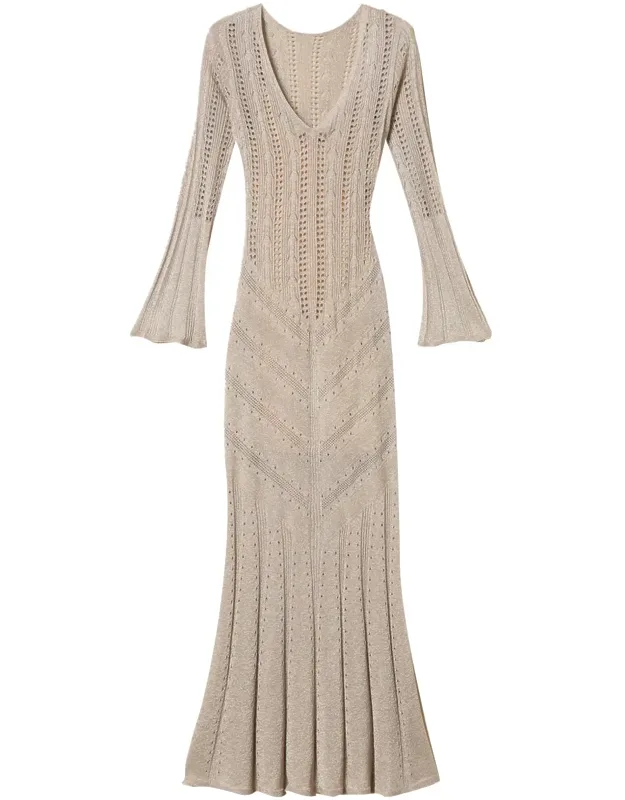 Lurex Knit Maxi Dress