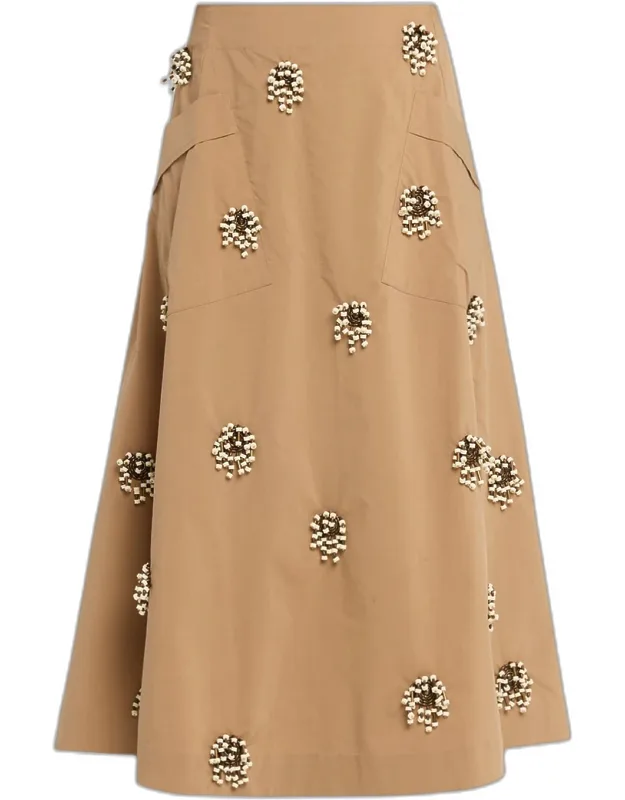 Embellished Midi Skirt