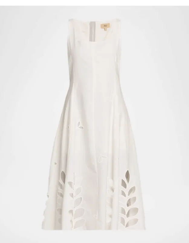 Embroidered Midi Dress