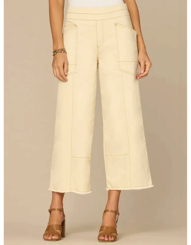 Ab Solution Skyrise Cropped Wide Leg Jeans