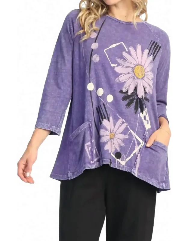 Love Letter Mineral Washed Patch Pocket Top