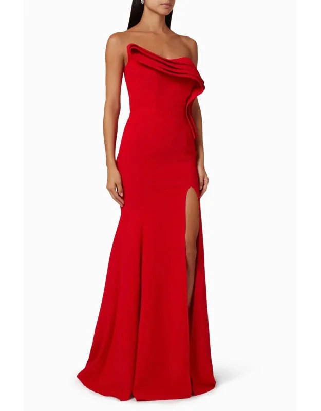 Strapless Elegant Evening Dress