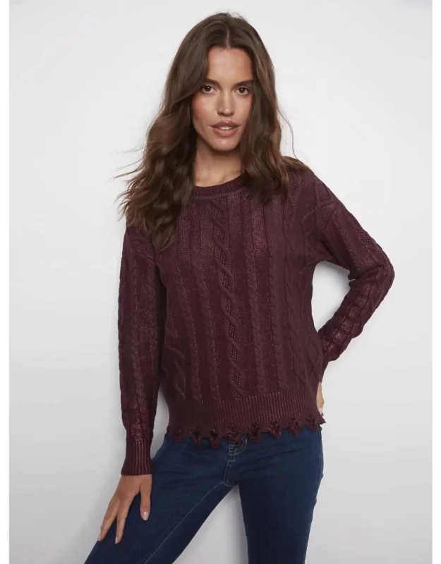 Foiled Crew Neck Sweater