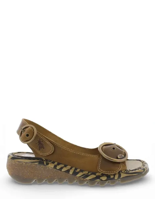 Leather Wedge Sandals