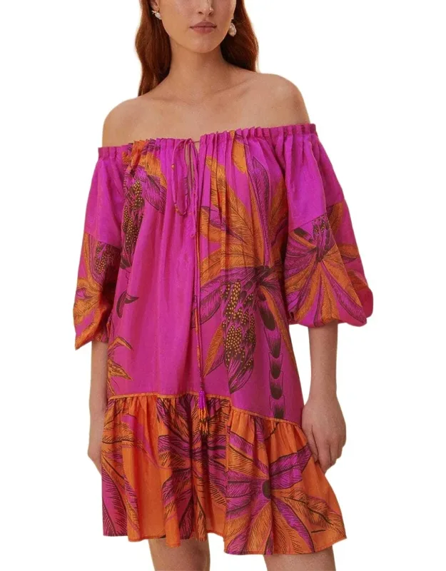 Farm Rio Mini Dress - Vibrant Prints, Flowing Cuts