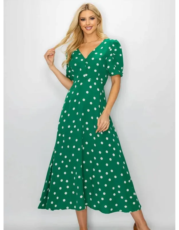 Polka Dot Dream Midi Dress