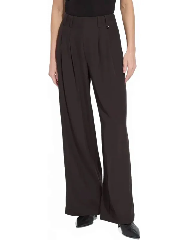 Pleated Wide Leg Trousers