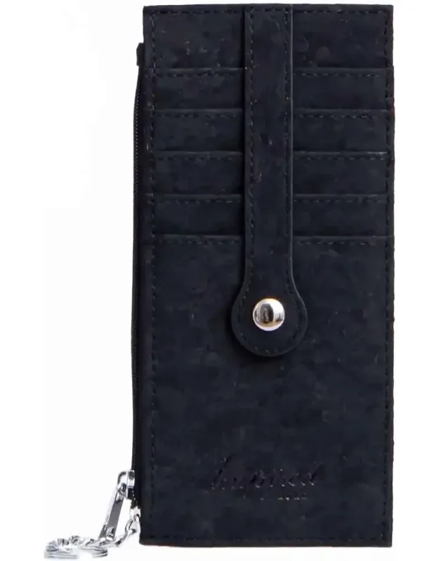 Cork Credit Card Zipper Wallet